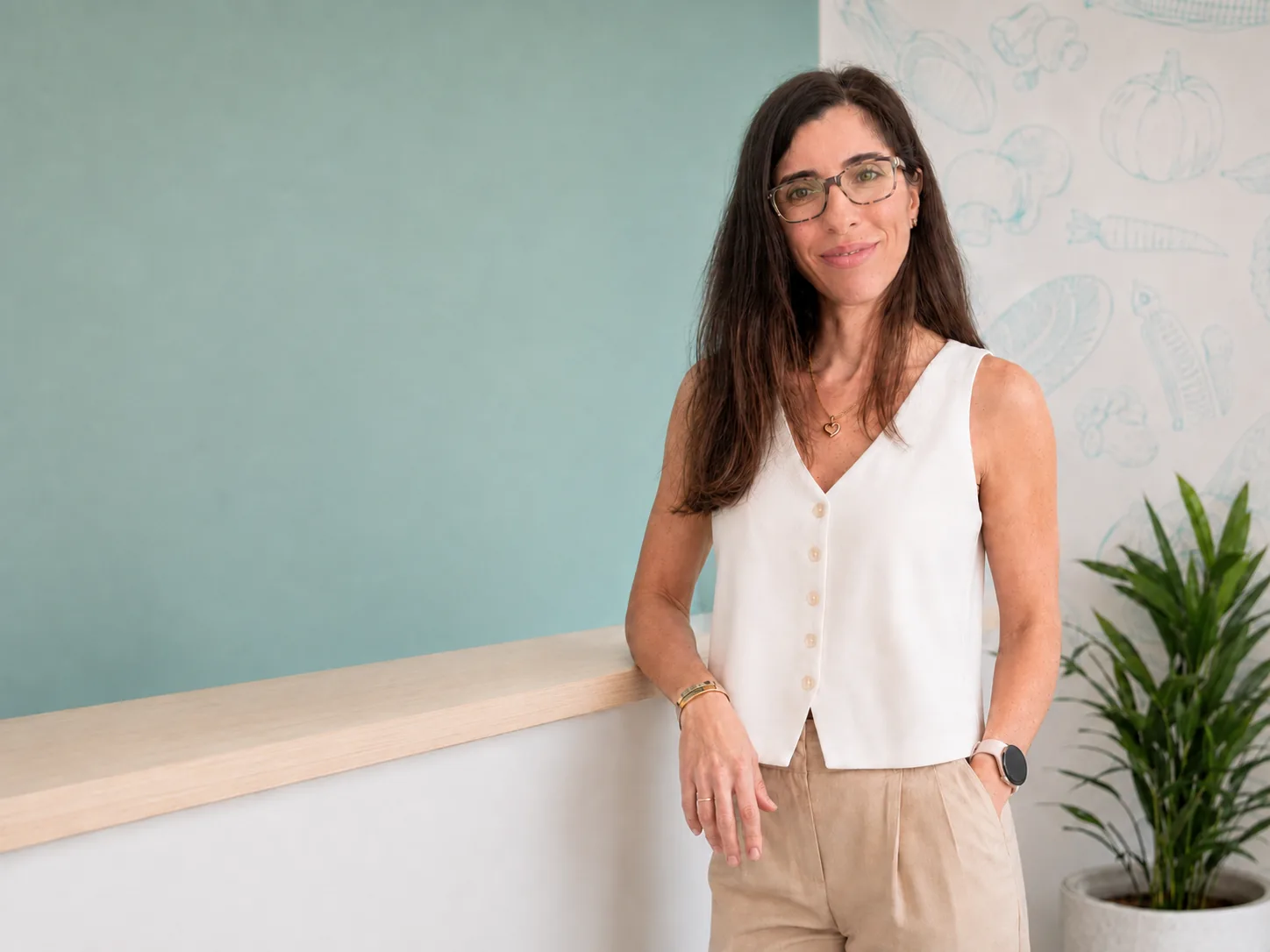 Catarina Cachão Bragadeste no consultório do Diário de uma Dietista, em Brejos de Azeitão.